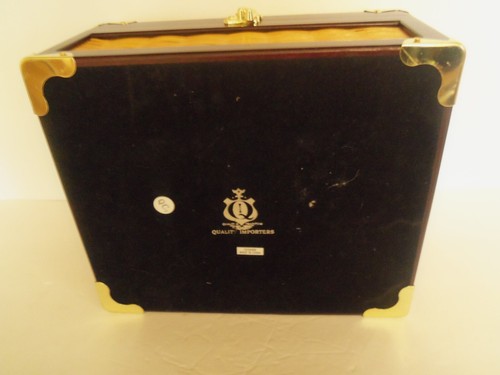 Humidor scatola portasigari con umidificatore igrometro ottone targhetta nome cestello intrecciato - Foto 7 di 8