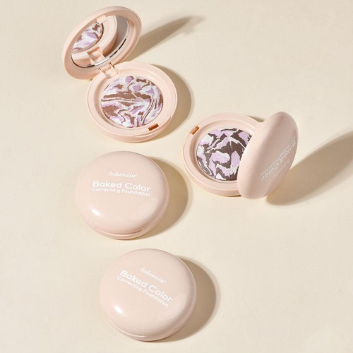 Baked Powder Foundation Cover Blemishes Brightening Modify Facial Contour EDR - Picture 7 of 20