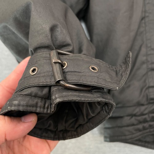 VTG Flight Industria Argentina Jacket Adult L Black Bomber Double Breasted 80s - Picture 12 of 19