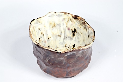 Tea Bowl ceramic stoneware Gletscher Unikat sign Prof em A Loeschner-Gornau BW11 - Picture 8 of 9