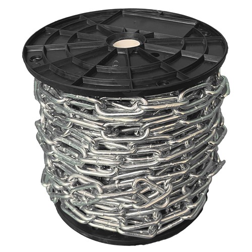 Strong Heavy Duty Steel Chain 2-7mm BZP Zinc Plated Welded Security Links 1-50m - Picture 4 of 4