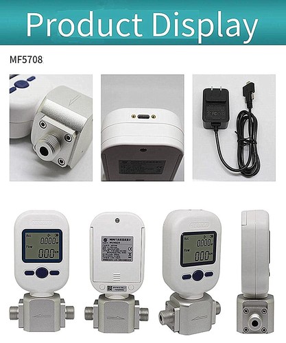 Medidor portátil de caudal de oxígeno masa de gas aire nitrógeno medidor digital de flujo de gas EE. UU. - Imagen 4 de 15