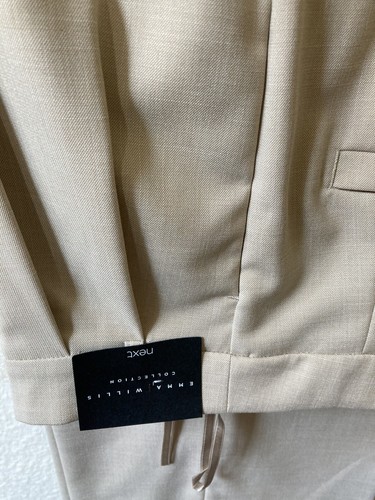Next Emma Willis Size 18 R Ecru/ Cream Wide Leg High Waist Trousers New Womens - Picture 6 of 11