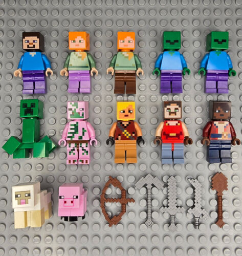 Lego Minecraft Minifigures Lots and Accessories - Picture 20 of 21