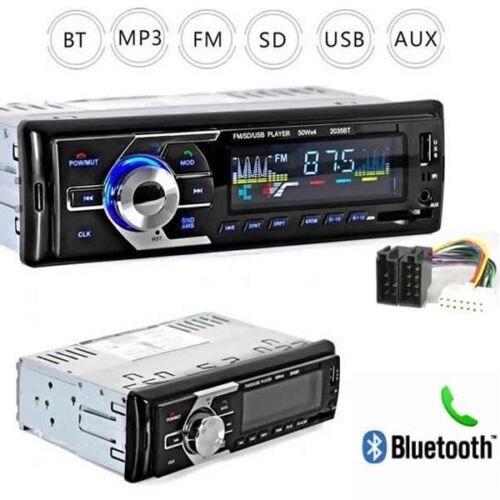 analyse Ook Onderstrepen REMOVABLE STEREO CAR RADIO BLUETOOTH FM MP3 MUSIC SD USB AUX 2035 BT  8052462870648 | eBay