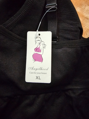 Angelhood Maternity Nursing Polyamide Black Tank Tops for Breastfeeding, XL - Bild 6 von 11