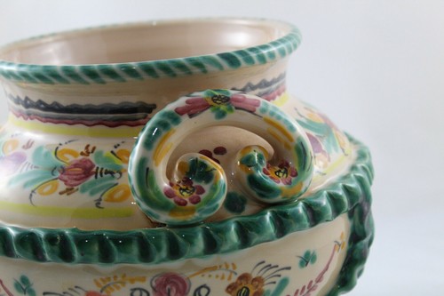 Jarron Anfora de ceramica PUENTE DEL ARZOBISPO Pintado a mano. Alfar E.C.F. - Imagen 11 de 11