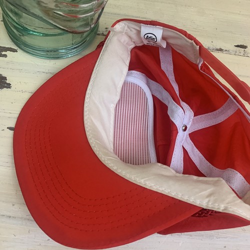 VATER DES JAHRES - Vintage 80er-90er Jahre heiß neonrosa Nylon Druckknopflasche Papa Mütze Kappe - Bild 6 von 9