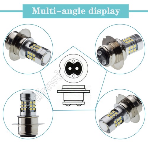 6V/12V White P36D LED Motorcycle Light Headlight Bulb Hi/Lo Beam Lamp 6 12 Volt - Picture 5 of 11