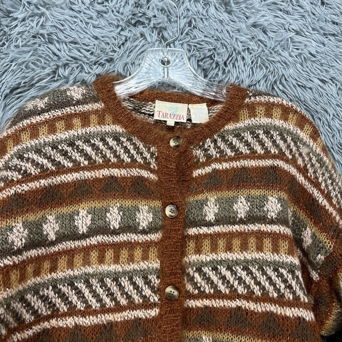 VIntage Tarazzia Cardigan Sweater Women's M Mohair Blend VIntage Tarazzia Cardigan Sweater Women's M Mohair Blend