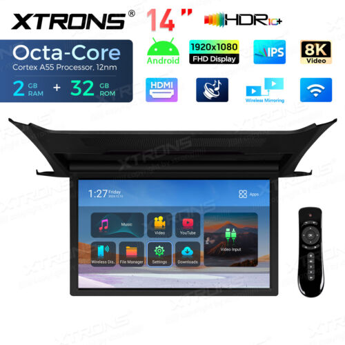14" Android Car Roof Flip Down Monitor MPV TV 2+32GB for TOYOTA ALPHARD VELLFIRE - Picture 16 of 23