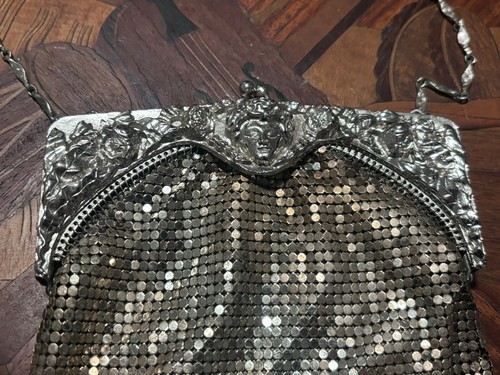 Whiting and Davis Gold kleine Handtasche MADE IN THE USA  - Bild 3 von 11