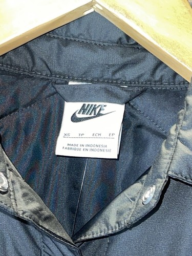 NWT Nike Jacket Sportswear Essential Black Women's XS Quilted Trench water repel - Picture 3 of 14