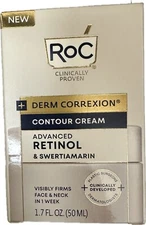 RoC Derm Correxion Contour Cream Advanced Retinol & Swertiamarin- 1.7 oz (50 Ml)