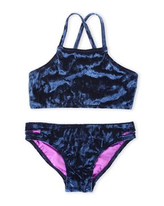 navy velvet bikini