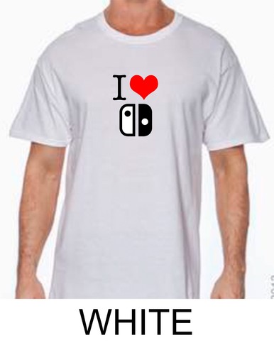 I HEART/ LOVE NINTENDO SWITCH ADULT AND YOUTH CUSTOM T-SHIRT MORE COLORS - Picture 2 of 8