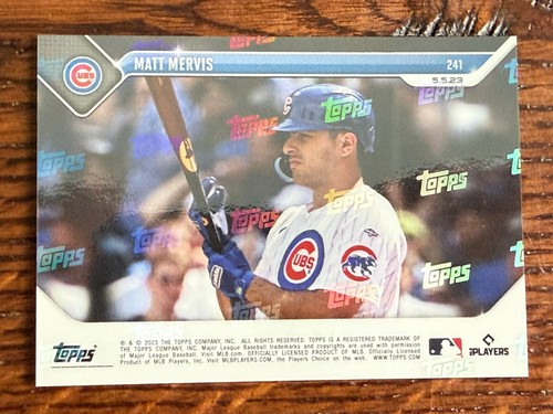 2023 Topps NOW 241 Matt Mervis Debut Drives in Run with 1st Hit - Free Shipping - Bild 2 von 2
