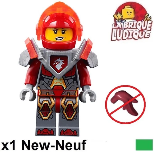 LEGO Figürchen Minifig Nexo Knights - Macy Halbert Armor Silber (Ohne Pen)