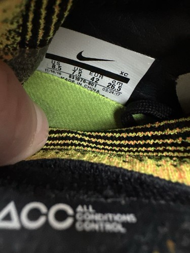 Nike Mercurial Superfly Yellow Proximo Indoor Football Soccer Cleats US8.5 UK7.5 - Picture 14 of 14