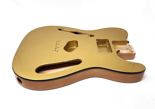 Brio 69 T-Style Thinline Alder Top Bound Metallic Gold Top H/S - Picture 5 of 9