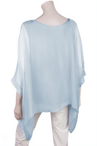 Única de seda para mujer made in italy mangas murciélago muchos colores 38 40 42 44 - Imagen 20 de 365