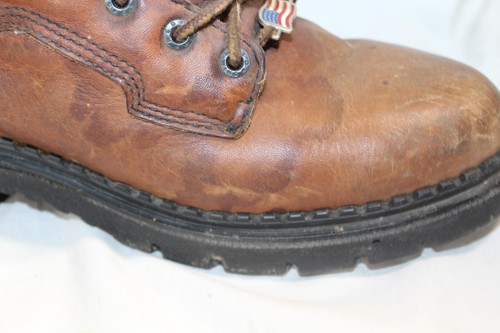 Vintager RED WING Shoes Made in USA 1626 EH Brown Leather Boots Womens Size 8.5 - Picture 9 of 12