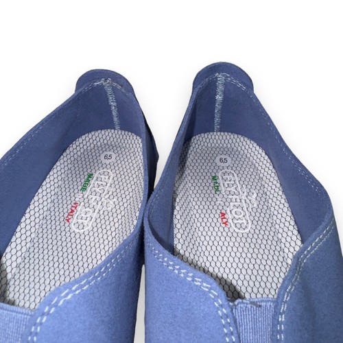 Tenis informales sin cordones ligeras Fly Flot para mujer de gamuza azul 6,5/37 - Imagen 11 de 11