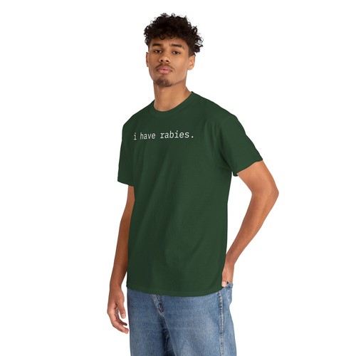 Camiseta 'I Have Rabies' Divertida Gráfica Unisex Camiseta Algodón, Ropa Informal - Imagen 16 de 37