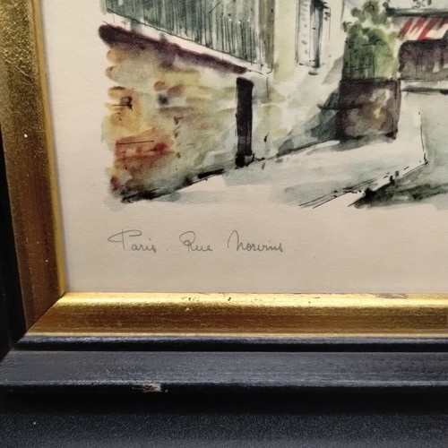 Vtg Zoe Paris Rue Norwins Framed Art Print Fleck Bros - Picture 4 of 13