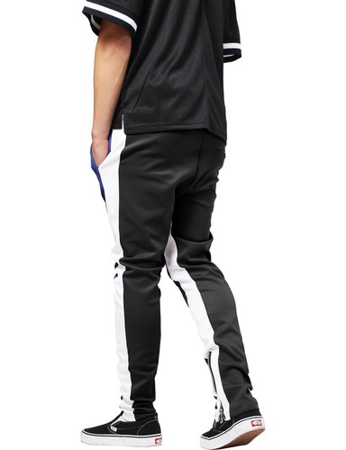 Pantalones de pista para hombre a rayas pantalones para correr con cremallera de polietileno con cremallera cordón largo - Imagen 36 de 57
