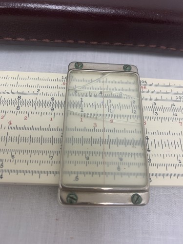 Frederick  POST Versalog 1460 Hemmi  Pocket Slide Rule w/ Leather Case - Picture 3 of 4