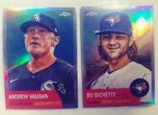 (2) 2022 Topps Chrome Platinum Silver Refractor Lot Baseball