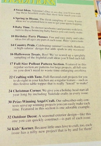 Vintage 1996 Crafting Traditions Magazine Sampler Edition Birthdays Halloween - Picture 3 of 8