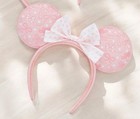 Loungefly Minnie Debossed Bows Pink Ears Polka Dot Nwt