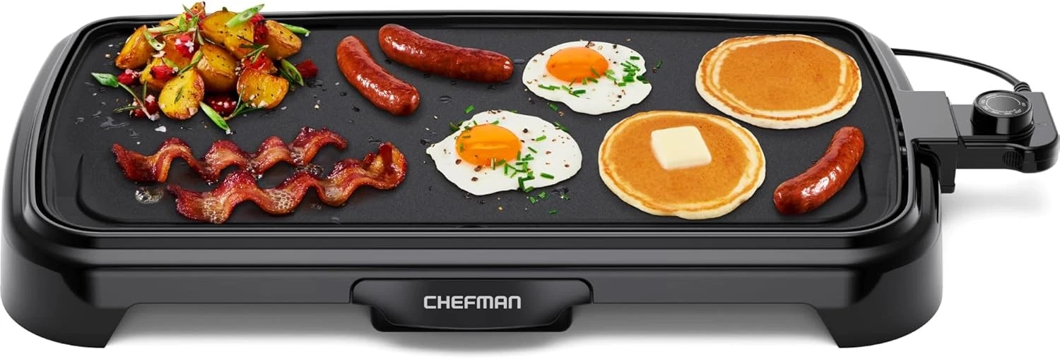 Chefman XL Electric Griddle 10x20 Removable Temp