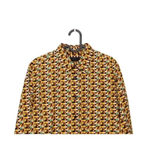 Rare Prada SS17 Geometric Pattern by Miuccia Prada Shirt - Picture 2 of 8
