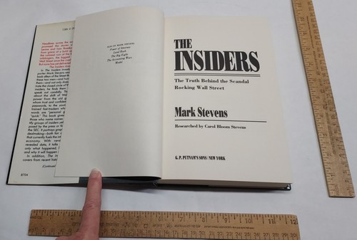The INSIDERS - The Truth Behind The Scandal Rocking Wall Street - Mark Stevens - Imagen 6 de 12