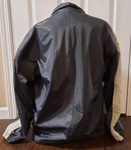 SAILOR BRAND wasserdichter Damenmantel XL mit Reißverschluss ~ schwarz mit beigem 100 % Nylonfutter - Bild 7 von 24