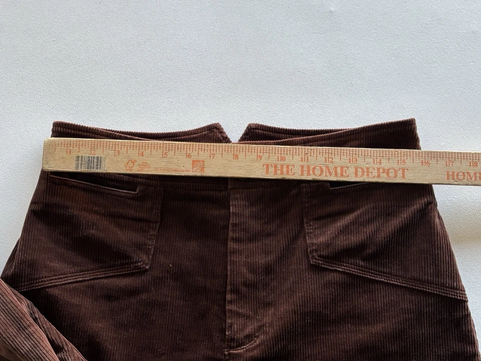 Calça de veludo feminina 7 For All Mankind tamanho 10 perna larga - Imagem 3 de 4