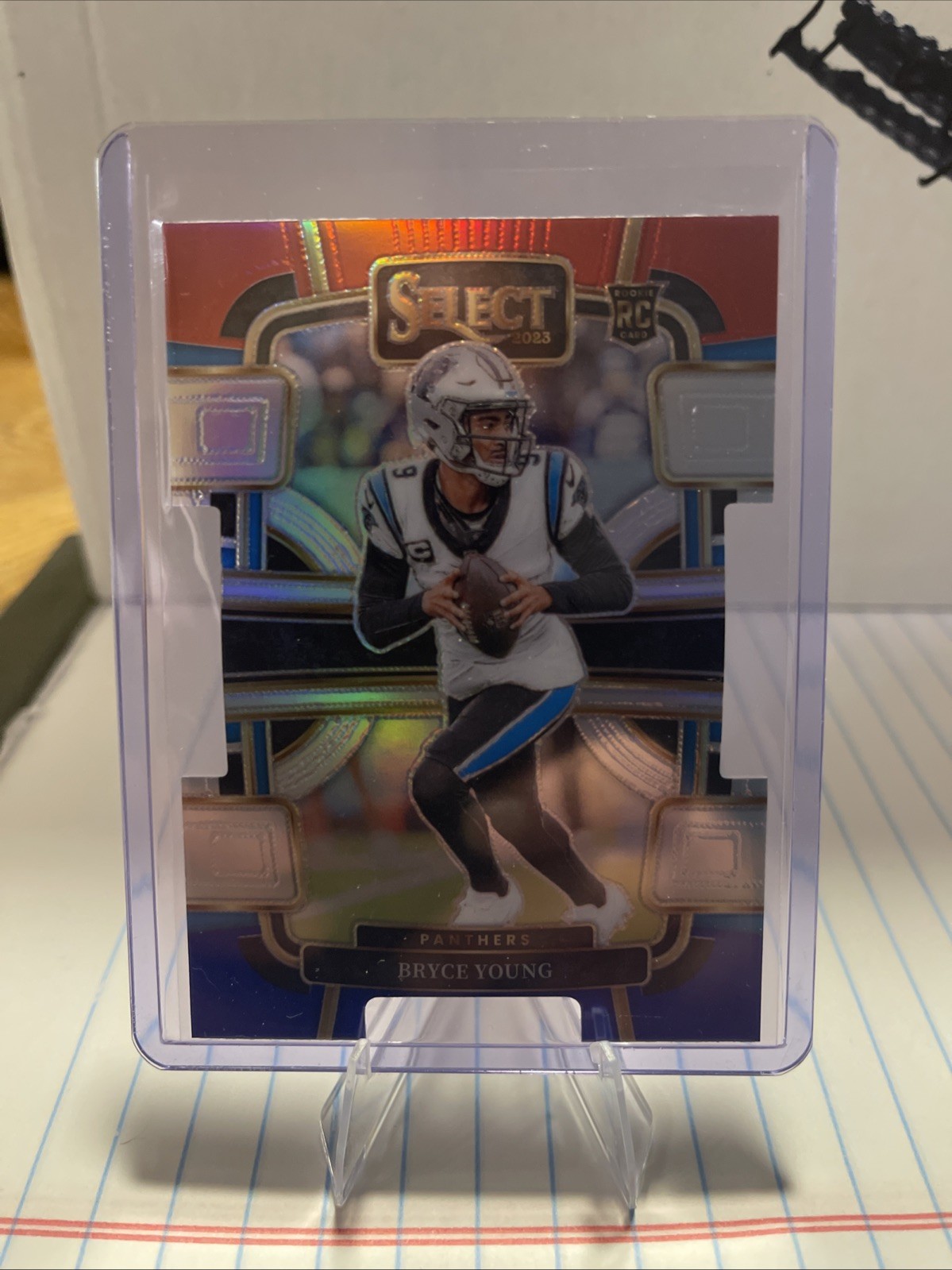 2023 Panini Select - Concourse Bryce Young #14 Red & Blue Prizm Die-Cut (RC)