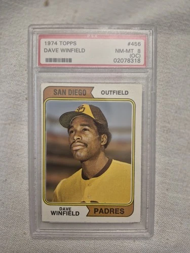 Dave Winfield Psa 8 Rookie Card Off Cut