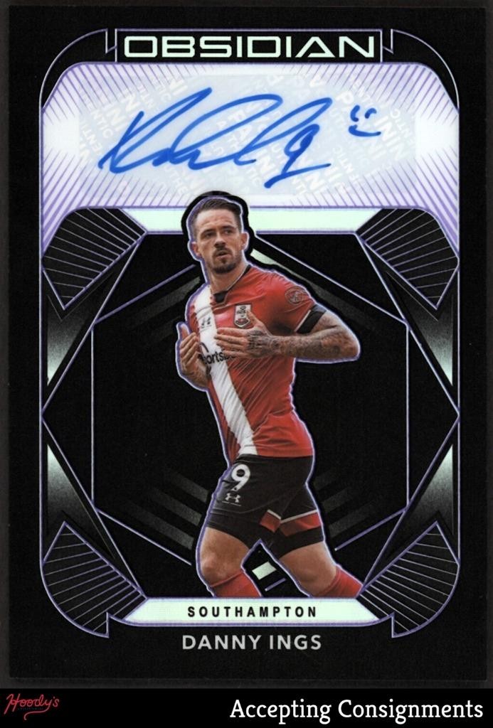 2020-21 Panini Obsidian Autographs Electric Etch Purple Danny Ings AUTO 24/75
