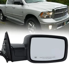 Right Power Mirror Heated Textured For Ram 1500 2500 3500 2013-2018 Amber Signal