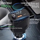 120W Ładowarka samochodowa Wysuwany kabel Pięć portów USB kompatybilnych z większością pojazdów