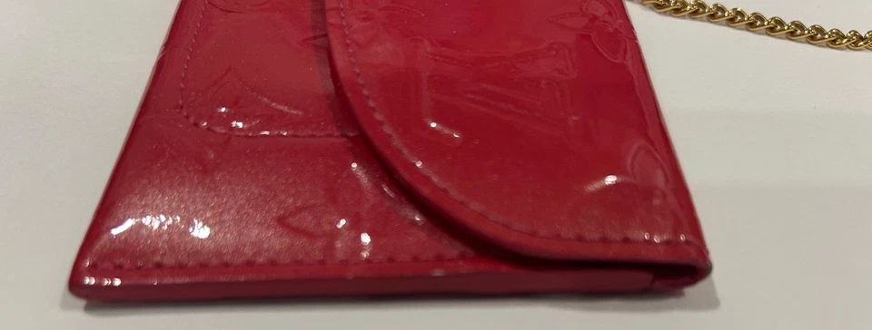 LOUIS VUITTON Vernis конверт пластина мешок Framboise / розовый карты чехол - Изображение 2 из 4