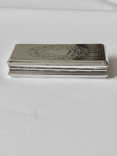 Antique Silver Gilt Victorian Snuff Box Edward Smith Birmingham c1840 - Picture 8 of 11
