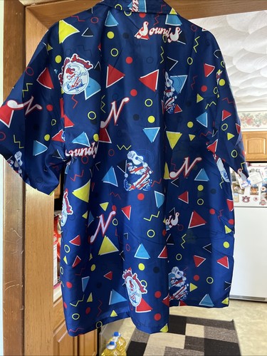Nashville Sounds MiLB Throwback Decades Button Up Hawaiian Shirt SGA - Adult XL - Picture 7 of 7