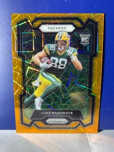 2023 Panini Prizm Luke Musgrave RC Orange Lazer Prizm No. 337