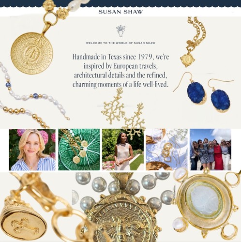 Susan Shaw Gold Intaglio Coin Front Toggle Necklace 24kt TGP 16" $114 MSRP - Picture 4 of 13