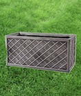 Strata Lazio Grey Trough - 70cm - Indoor/Outdoor Use - Heavy Duty Plastic